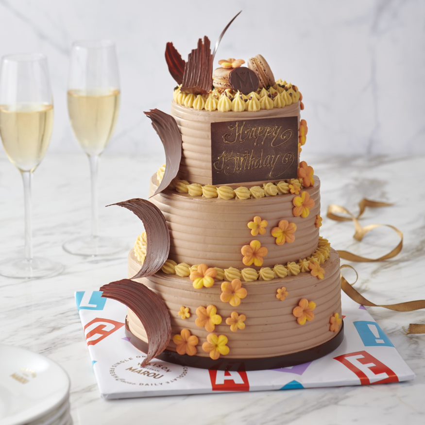 Large Double Tiered Cake – Flavourtown Bakery