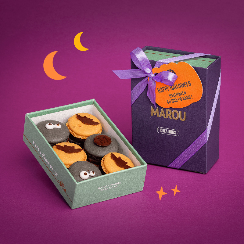 PEANUT PRALINÉ & CHOCOLATE MOONCAKE - SOLO DELIGHT - Product - Maison Marou