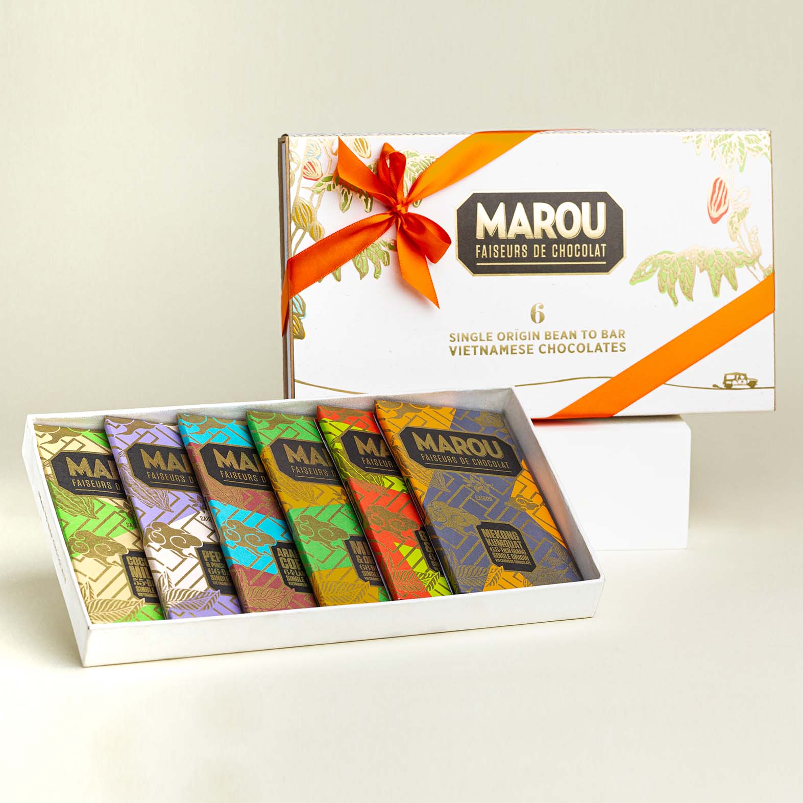 SINGLE ORIGIN PLUS GIFT BOX 6x80G - Product - Maison Marou